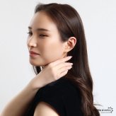 ステンレス リーフイヤーカフ 葉っぱイヤーカフ シンプル 透かし メタル ゴールド 18KGP 片耳1点 可愛い プチプラ 耳の穴不要 痛くない レディース 女性 金属アレルギー対応フェイクピアス ノンホール イヤリング