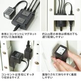 WALLインテリアテレビスタンド Vシリーズ/A2対応 スマート設置オプションセット -電源タップ-コードケース 追加オプション 部品 パーツ 配線整理 配線カバー ケーブルカバー 配線隠し モダン おしゃれ 電源コード WALLオプション