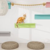 キャットウォーク 壁掛け 幅89.8cm 猫家具 日本製 完成品 arneco Board Walk L aino キャットタワー キャットステップ 壁面収納 猫用家具 多頭飼い 運動不足対策 ペット家具 猫用品 犬用品 省スペース リビング インテリア