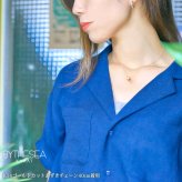 ゴールド ネックレス ハワイアンジュエリー ネックレス ゴールド ピンクゴールド ネックレス スクロールチューブ Lサイズ 14k カットあずきチェーン太0.9mm ギフトラッピング可能 BY THE SEA バイザシー プレゼント ハロウィン 【品番：CG-GP126R-CH123】