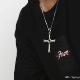 シルバー925素材 クロスネックレス CZ ジルコニア 十字架 シルバー 人気 ペンダント