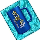 名入れ ビールジョッキ サーモス プレゼント 真空断熱 保温 保冷 ステンレス 名前入り ステンレスジョッキ プリント 印刷 印字 グラス コップ ビアグラス おしゃれ ビールグラス 父の日 母の日 還暦祝い 誕生日 結婚祝い 無料 ラッピング ジョッキ カラー ネーム入れ 男性 女性 バースデー ギフト 720 ml  青 白 化粧箱 入り JDK-721C 単品 ビアジョッキ P30