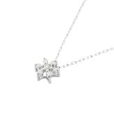 【無料ラッピング】  ヨンドシー 4℃ アクセサリー K10ホワイトゴールド ネックレス ダイヤモンド ブランド 正規品 新品 ギフト プレゼント 人気 おすすめ 誕生日 記念日 クリスマス 送料無料