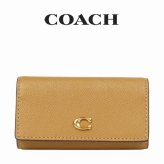 送料無料 コーチ COACH アウトレット レディース 敬老の日 小物 キーケース CH799 B4/TF(ブラス×トフィー) ライト ブラウン (女性 プレゼント コンパクト 本革 スマートキー 大人可愛い)
