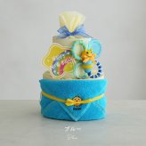 Sassy baby カミカミみつばちタオルおむつケーキ | 出産祝い ベビーシャワー sassy タオル 赤ちゃん 男の子 女の子 かわいい プレゼント ギフト 贈り物 カミカミみつばち
