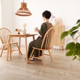 ダイニング３点セット　Ａタイプ　ダイニング　３点セット　ダイニングテーブルセット　ウィンザーチェア　２人用ダイニング　幅７５ｃｍ