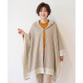 ケープ ニット ポンチョ コート マント レディース カシミヤブレンドウール フード付き Filomo ブランド カシミヤ混 カシミヤ ウール ルームウェア 秋冬 羽織り アウター 暖かい 大きめ ゆったり ギフト プレゼント 7F (02000303r)