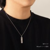 金属アレルギー対応 ネックレス ハワイアンジュエリー 刻印無料 誕生石入れ 純チタン バレルプレート Mサイズ チェーン付 ステンレスより軽く肌に優しい メンズ レディース プレゼント ハロウィン 【品番：CG-TIP411】