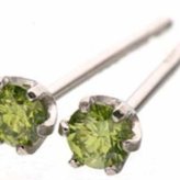 Pt900 グリーンダイヤモンド ピアス プラチナ 一粒 スタッドピアス カラーダイヤ グリーンダイヤ ジュエリー アクセサリー レディース ギフト プレゼント ラッピング対応 記念日 誕生日 華奢 上品 141532