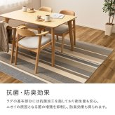 ラグ カーペット 洗える速乾タフト フィン 約185×185cm すぐ乾く 洗える 日本製 速乾 軽量 モダン おしゃれ 抗菌 防臭 国産 絨毯 じゅうたん タフト織 新生活