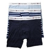 トミーヒルフィガー：COTTON CLASSICS ボクサーブリーフ 3PK（ブルーオムバ)[ボクサーパンツ/ 男性下着/ メンズインナー/人気ブランド/おすすめギフト/誕生日プレゼント/メンズファッション]