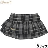 ジェメリ Gemelli グレンチェックスカート 犬服 S ブラック