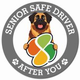 カーサイン 高齢者マーク SENIOR SAFE DRIVER レオンベルガー マグネット 強力 直径13cm 肉球 日本製 車 ステッカー