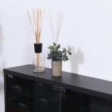 ガラスコレクションケース 不二貿易 ロータイプ 4段 ブ 高さ90cm 幅90cm 奥行き29cm 強化ガラス棚 可動棚 フィギュア コミック収納に最適