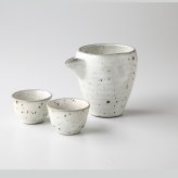 粉引青磁　冷酒器揃 陶器 美濃焼 やきものの里から、暮らしを贈ります。　ギフト 食器 セット テーブルウェア