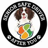 カーサイン 高齢者マーク SENIOR SAFE DRIVER スモールミュンスターレンダー ステッカー シール 直径13cm 肉球 日本製 車