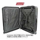Coleman ストッパー付拡張ZIPキャリーM 60-69L キャリーケース スーツケース 大容量 出張 旅行 使いやすい レディース メンズ ギフト プレゼント ブラック 60015