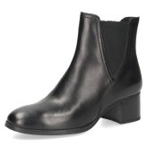ショートブーツ レディース 靴 サイドゴア サイドジップ 本革 レザー 防寒 シンプル ５cm ヒール チャンキーヒール 定番 きれいめ Parade 1240 ブラック ブラウン