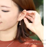 ハワイアンジュエリー ゴールド ピアス プルメリア ピンクゴールド ピアス 誕生石 選べる フックピアス ジルコニア カラーストーン 片耳(1個)購入可 K14 14K 20G ゲージ BY THE SEA バイザシー 彼女 妻 女性 レディース 誕生日 プレゼント ハロウィン 【品番：GE433R】