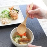 スプーン おしゃれ カトラリー 木 木製 スープスプーン リゾットスプーン 業務用 かわいい 大きめ 丼 17.3cm スープ お弁当用 漆 天然木製 食器 カレー カフェ風 シンプル ブナの木 北欧風 ナチュラル カレー シチュー