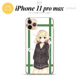 iPhone11ProMax iPhone11pro max スマホケース ソフトケース 女の子 B 緑 メンズ レディース nk-i11pm-tp1332