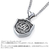 ライオンハート エンブレム ネックレス サージカルステンレス シルバー 金属アレルギー対応 メンズ ブランド