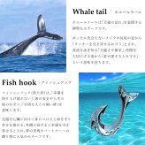 ハワイアンジュエリー ネックレス フィッシュフック モアナ ネックレス 刻印 無料 誕生石入れ可 Mサイズ ロジウムコーティング シルバー925 ギフトラッピング可能 チェーン 長さ選べる プレゼント ハロウィン 【品番：CG-SP3401】