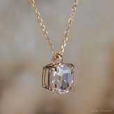 非加熱 ピーチサファイア 1.16ct ネックレス ペンダント K18 ゴールド 18金 サファイアネックレス ピーチ ホワイト サファイア レディース 一粒 シンプル 可愛い プレゼント 誕生石 Drops