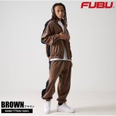 FUBU フブ ジャケット メンズ ベロア 長袖 ライトアウター トラックジャケット ジャージ 春 秋 冬 ハイネック フルジップ ブランド ロゴ トップス オーバーサイズ XL XXL アメカジ レディース ストリート系 ヒップホップ B系 黒 2025fw