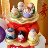 干支 置物 薬師窯 錦彩招福未 (七福神) 64 干支の置物 羊 未 未年 陶器 ひつじ ヒツジ 2027年  干支置物 薬師 窯 の 置物 飾り 2027 迎春 正月 縁起 粗品 景品 伝統工芸・陶器の和遊感