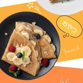約3秒でできる クレープメーカー クレープパン クレープ焼き器 20cm 簡単 手作り おやつ お菓子 おうち時間 家庭用 こども デザート ハンディクレープ ガレット 電気クレープメーカー キッチン家電 