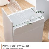 ゴミ箱付きキッチンカウンター 幅75cm×奥行42cm×高さ80cm コンパクト 大容量 ナチュラル パーティクルボード メラミン 組立品 使いやすく分別ラクラク 2連タイプと3連タイプの2種類をご用意しました 理想のキッチン空間を作り出します