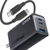 Anker 735 Charger 急速充電器 ( GaNPrime 65W ) 3ポート 折りたたみ式【1.8mケーブルセット選択可 ／ PSE認証】国内モデル　新生活　外出　宿泊　旅行出張のお供