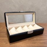正規品 ロイヤルハウゼン 腕時計 収納ケース 5本 牛革 時計ケース ウォッチケース コレクションケース 鍵付き ブラック メンズ レディース Royal hausen 成人 卒業 入学