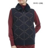 トミーヒルフィガー ゴルフ レディース ベスト モノグラムジャカード ファートリム ニットベスト TOMMY HILFIGER GOLF THLA487 秋冬モデル お誕生日祝い お祝い 記念品 30代 40代 50代 60代 母の日 お母さん 還暦祝い 敬老の日 彼女 人気プレゼント プレゼント