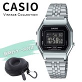 カシオ 腕時計 レディース シルバー ブラック 黒 デジタル チプカシ 反転液晶 レトロ 海外モデル 逆輸入 小さめ 薄型 軽量 メタル LEDライト 学生 仕事 誕生日 プレゼント ギフト CASIO 収納ケース付き 成人 卒業 入学