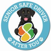 カーサイン 高齢者マーク SENIOR SAFE DRIVER ラブラドール マグネット 強力 直径13cm 肉球 日本製 車 ステッカー