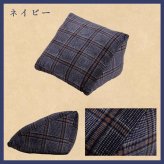 クッション チェック カジュアル 寄りかかり 背もたれ 約50×40×30cm