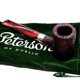 ピーターソン パイプ アイリッシュハープ 701 フィッシュテール シルバーマウント サンドブラスト Peterson スターリングシルバー 高級 タンカード パイプ本体 ブラウン おしゃれ アイルランド かっこいい 喫煙具 メンズ ギフト プレゼント