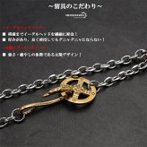 太角チェーン シルバー ゴールド イーグルフック チェーンネックレス フェザーネックレス チェーン 太め 全てステンレス素材！
