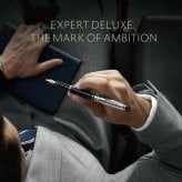 【WATERMAN公式】【名入れなし・即日発送】WATERMAN エキスパート デラックス　万年筆(ペン先：F字) | メタリックブルーCT/ ストーングレイCT　お祝い・記念日 ギフトラッピング 高級筆記具ブランド オフィス使用 会社用 お祝い プレゼント 記念日 誕生日 社会人 入学 卒業 成人 就職