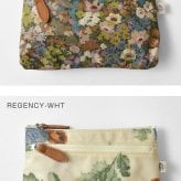 【CouPole クーポール】リバティ プリント Wファスナー ポーチ (CC-68001)レディース LIBERTY ミナ ペルホネン 花柄 フラワープリント 防水 撥水 薄型 小物入れ コスメ 化粧 メイク サニタリー 収納 旅行 トラベル 母の日 クリスマス ギフト プレゼント