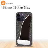 iPhone14 ProMax iPhone14 Pro Max スマホケース 背面ケースソフトケース 破れデザイン 黒 2022年 9月発売 nk-i14pm-tp289