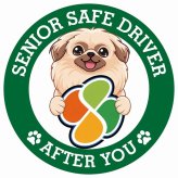 カーサイン 高齢者マーク SENIOR SAFE DRIVER ペキニーズ ステッカー シール 直径13cm 肉球 日本製 車