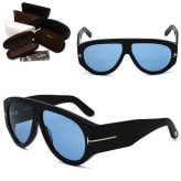 トムフォード サングラス TOM FORD FT1044/S 01V 60 TF1044 サングラス EYEWEAR ブラック ブルー グローバルフィット ユニセックス