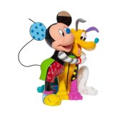 ミッキー&プルート ハグ Romero Britto 21cm | ロメロ・ブリット デザイン アート 正規輸入品