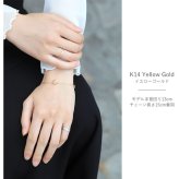 ハワイアンジュエリー ゴールド ブレスレット プルメリア 透かし バレル 樽 K14ゴールド チャーム K14ゴールド太1.4mmカットあずきチェーン 長さ 選べる 15cm～20cm パーツ ブランド 彼女 妻 女性 レディース プレゼント ハロウィン 【品番：GP105-CH1020-B】