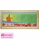 Sam Toft アートフレーム ソーセージ大行進 Ｌサイズ ST-16026 サムトフト インテリア ギフト アート 絵画 デザイナー 部屋 いぬ イヌ 犬 ダックス オシャレ かわいい