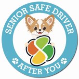 カーサイン 高齢者マーク SENIOR SAFE DRIVER チワズー マグネット 強力 直径13cm 肉球 日本製 車 ステッカー
