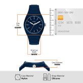 フォッシル FOSSIL 腕時計 メンズ EVERETT アナログ ネイビー シリコンウォッチ FS6177【2026 新作】